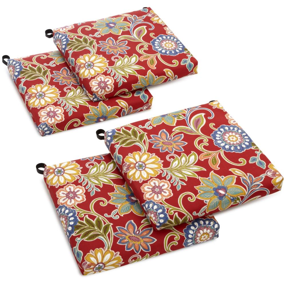 20-inch by 19-inch Spun Polyester Chair Cushion (Set of Four). Picture 1