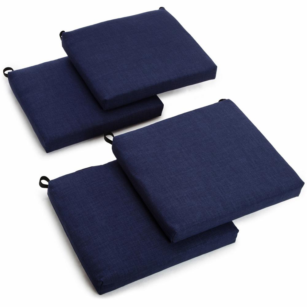 20-inch by 19-inch Spun Polyester Chair Cushion (Set of Four). Picture 1