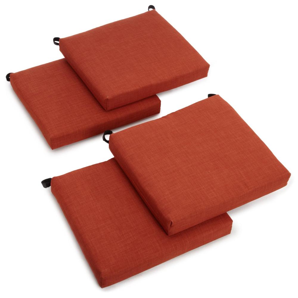 20-inch by 19-inch Spun Polyester Chair Cushion (Set of Four). Picture 1