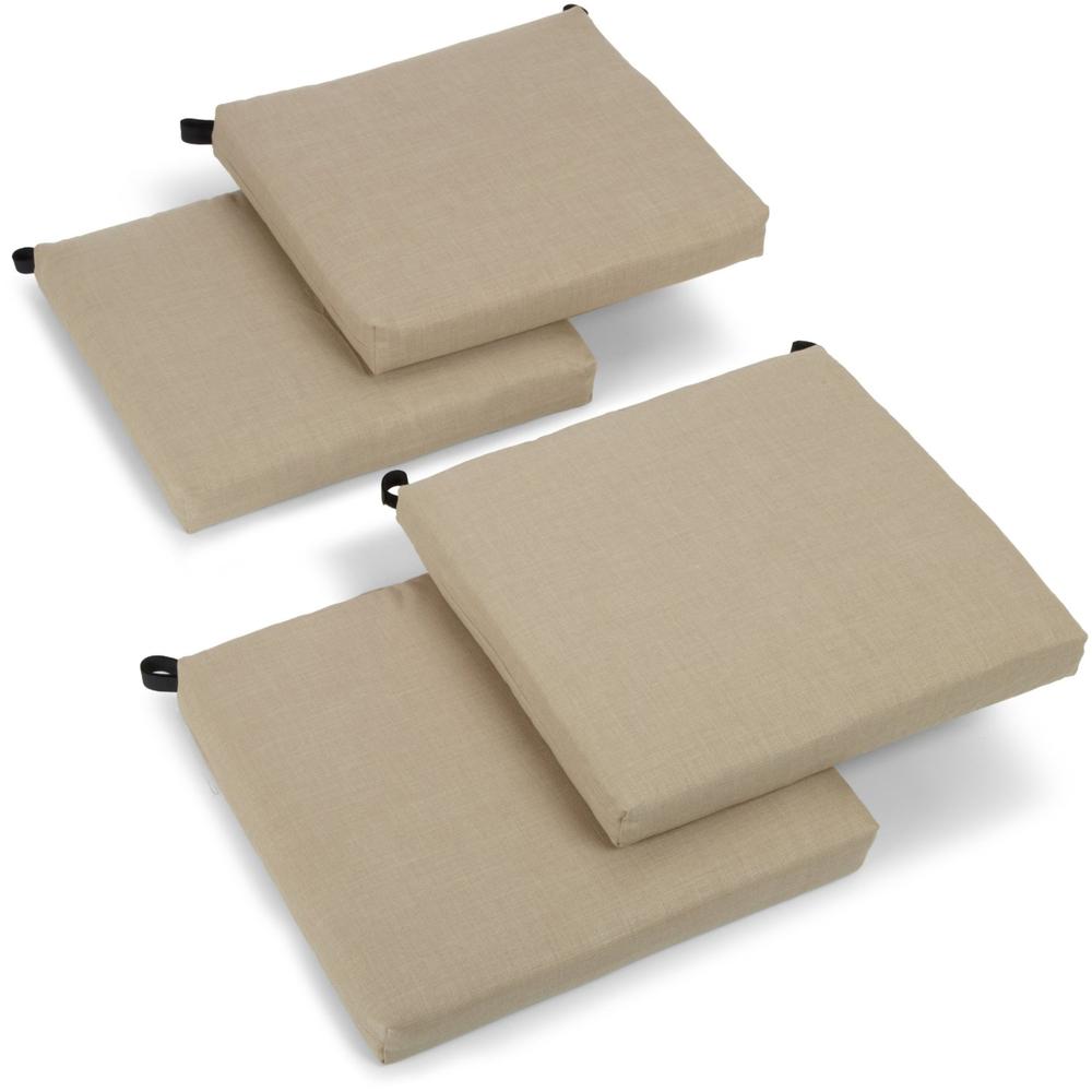 20-inch by 19-inch Spun Polyester Chair Cushion (Set of Four). Picture 1