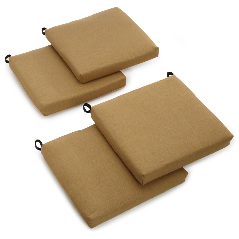 20-inch by 19-inch Spun Polyester Chair Cushion (Set of Four). Picture 1
