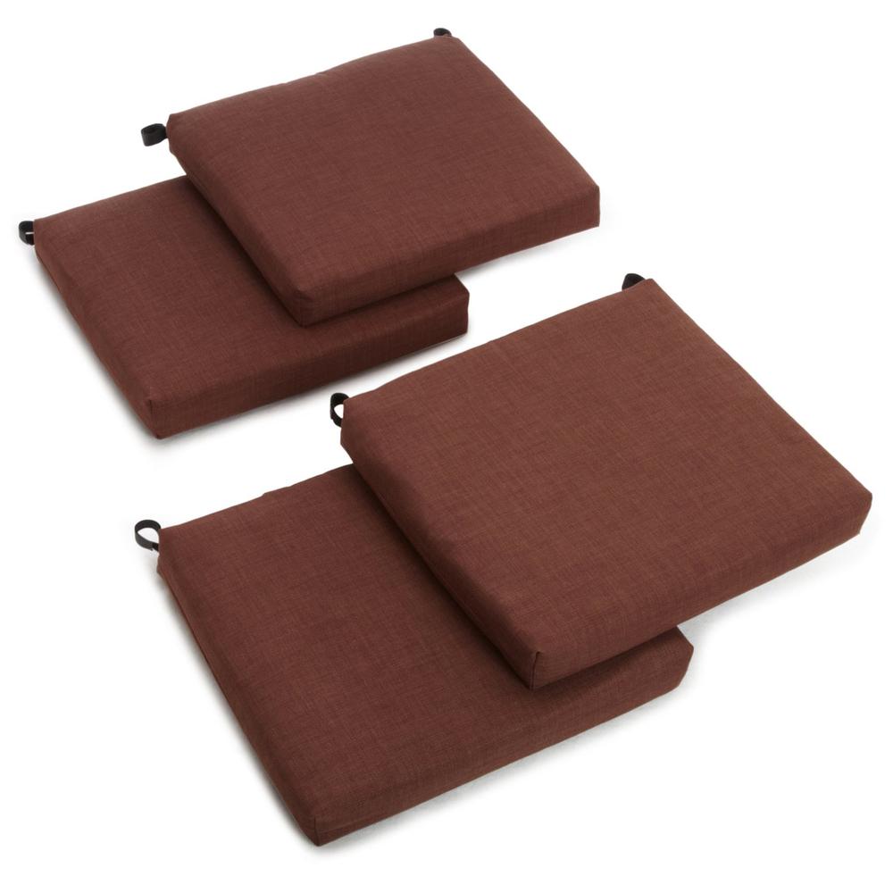 20-inch by 19-inch Spun Polyester Chair Cushion (Set of Four). Picture 1
