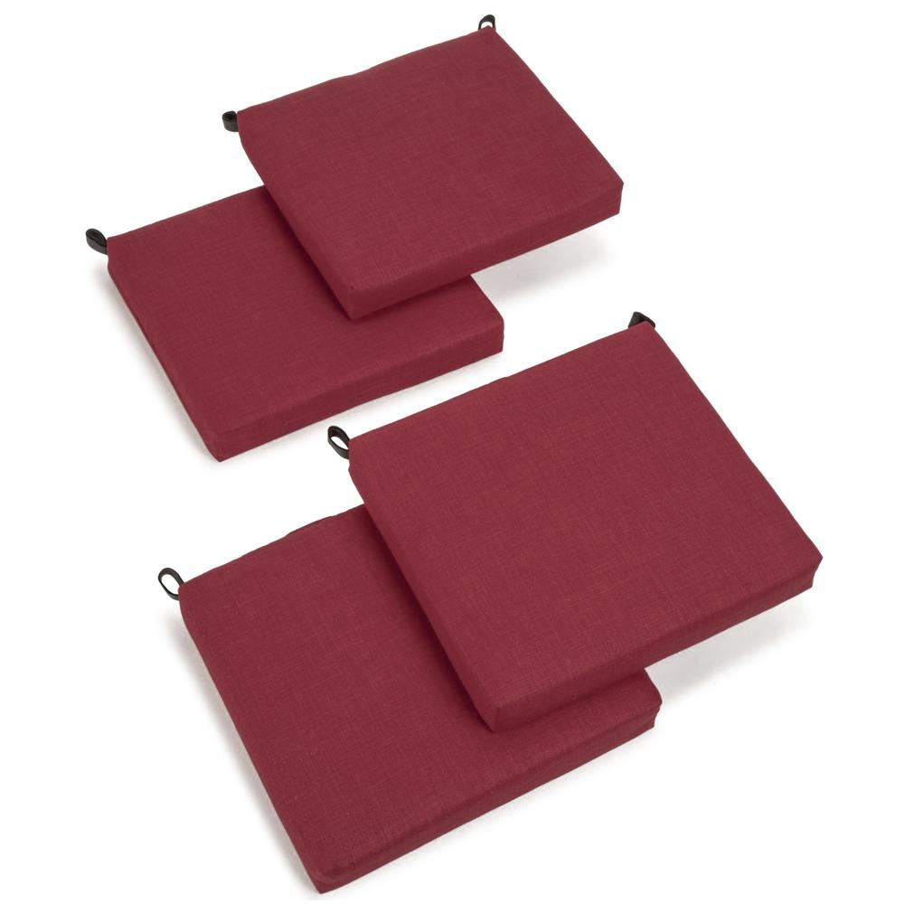 20-inch by 19-inch Spun Polyester Chair Cushion (Set of Four). Picture 1