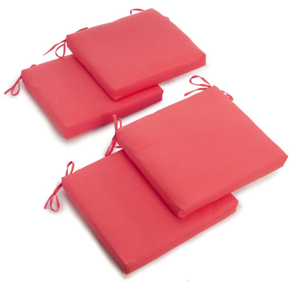 20-inch by 19-inch Solid Twill Chair Cushions (Set of 4)  93454-4CH-TW-BB. Picture 1