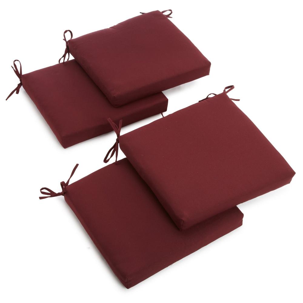 20-inch by 19-inch Twill Chair Cushion (Set of Four). Picture 1