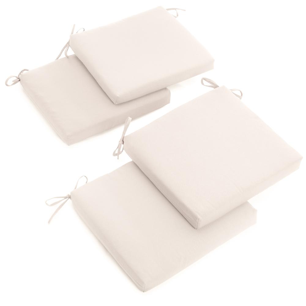 20-inch by 19-inch Twill Chair Cushion (Set of Four). Picture 1