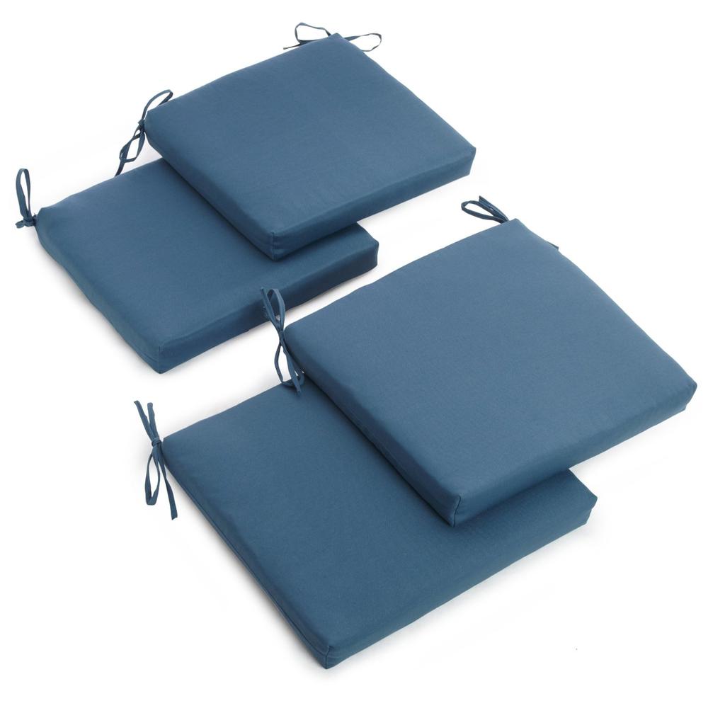 20-inch by 19-inch Twill Chair Cushion (Set of Four). Picture 1