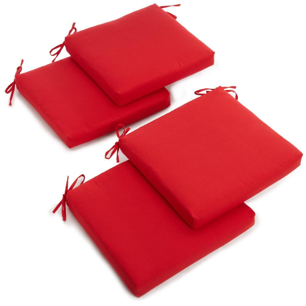 20-inch by 19-inch Twill Chair Cushion (Set of Four). Picture 1