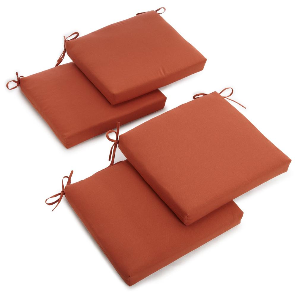 20-inch by 19-inch Twill Chair Cushion (Set of Four). Picture 1