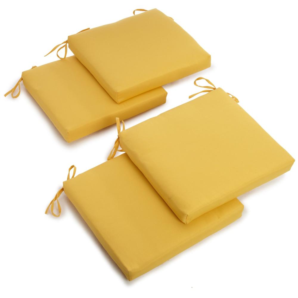 20-inch by 19-inch Twill Chair Cushion (Set of Four). Picture 1