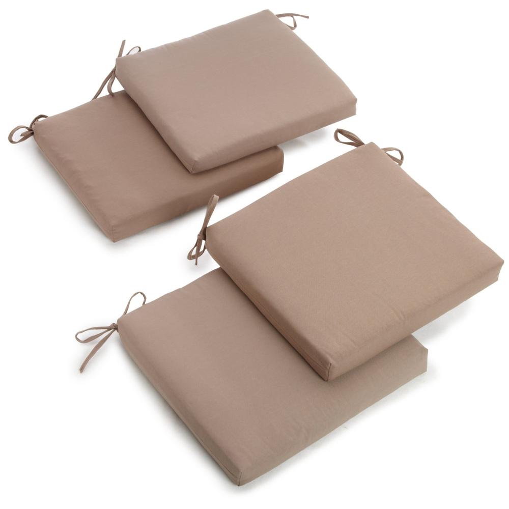 20-inch by 19-inch Twill Chair Cushion (Set of Four). Picture 1