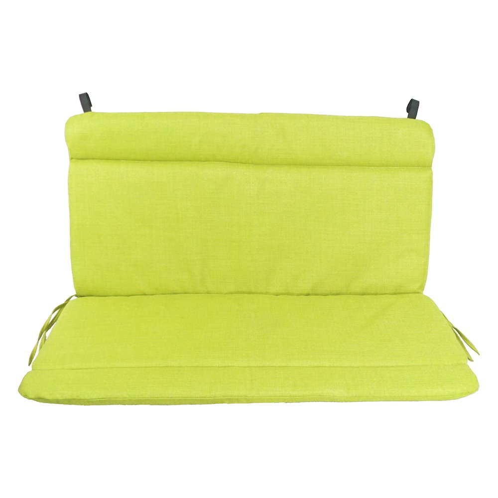 Spun Poly Double Glider Chair Outdoor Cushion. Picture 2