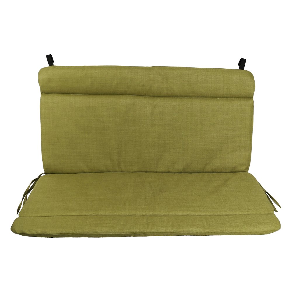 Spun Poly Double Glider Chair Outdoor Cushion. Picture 2