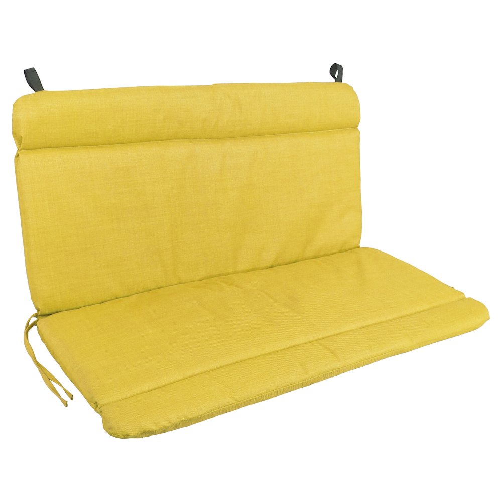Spun Poly Double Glider Chair Outdoor Cushion. Picture 1