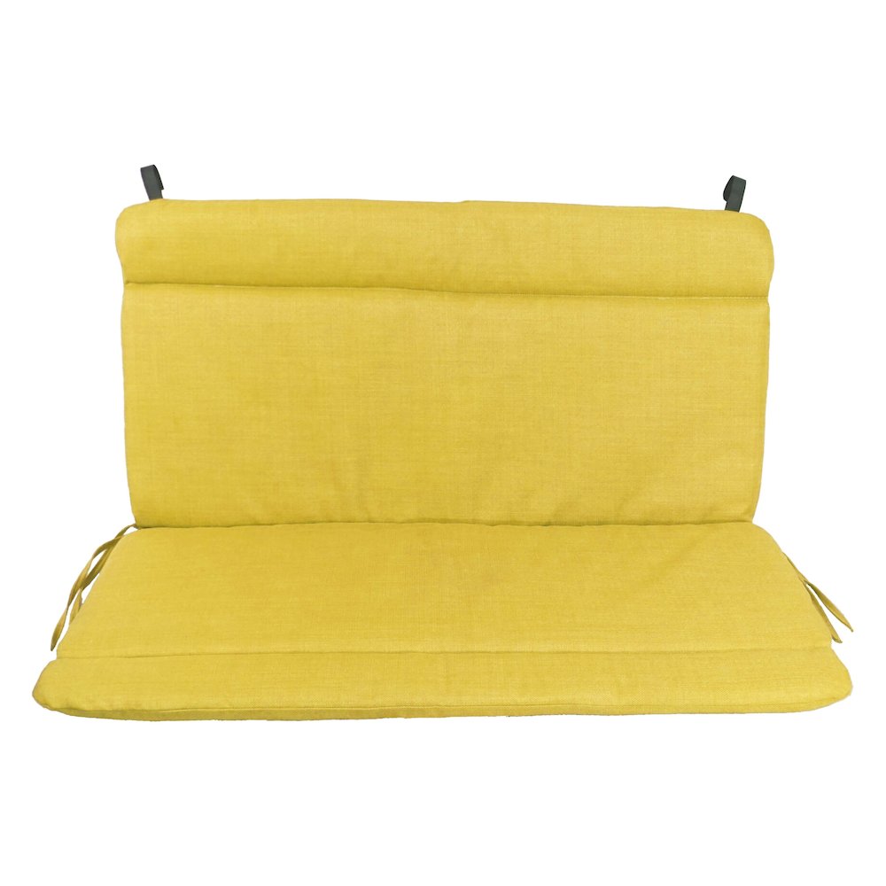 Spun Poly Double Glider Chair Outdoor Cushion. Picture 2