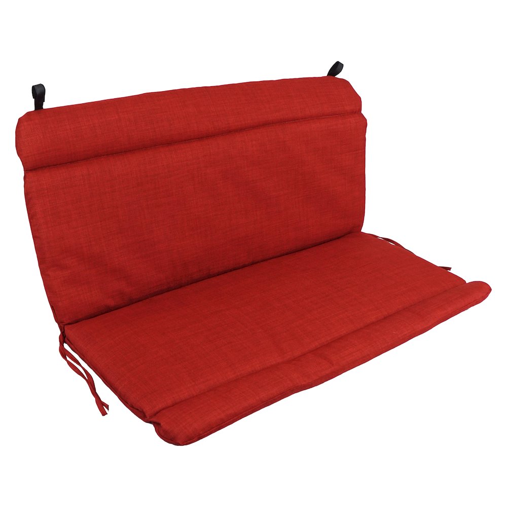 Spun Poly Double Glider Chair Outdoor Cushion. Picture 1