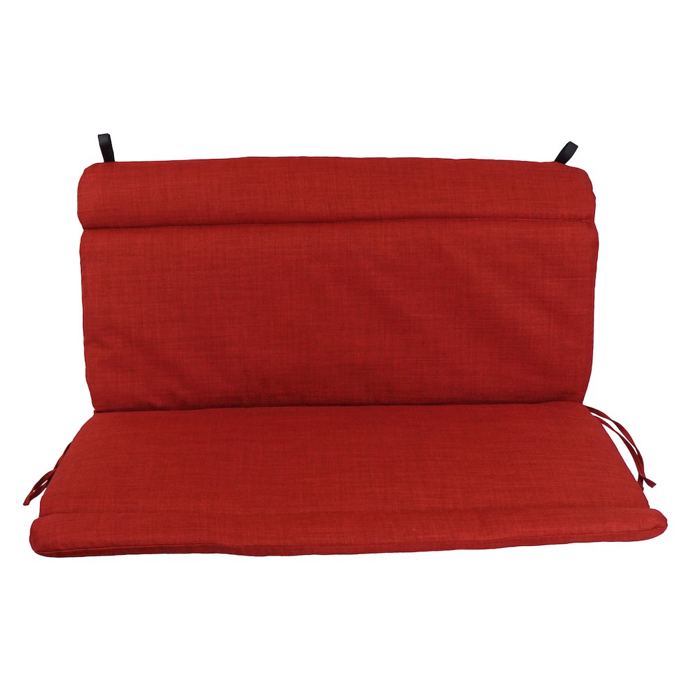 Spun Poly Double Glider Chair Outdoor Cushion. Picture 2