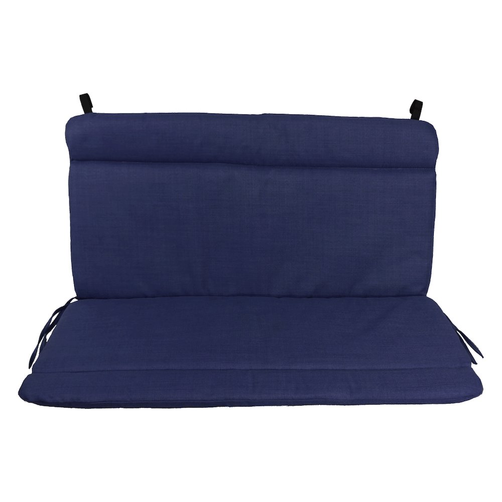 Spun Poly Double Glider Chair Outdoor Cushion. Picture 2
