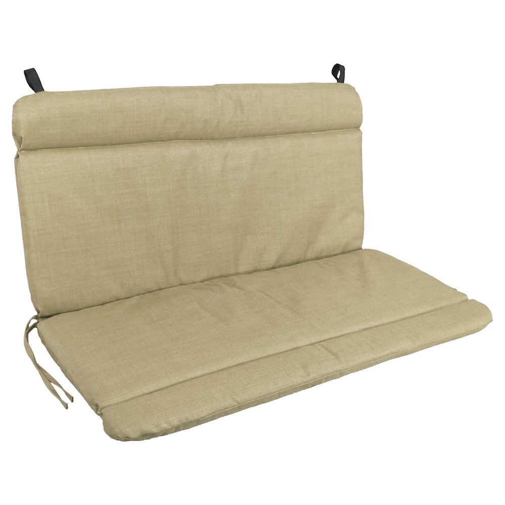 Spun Poly Double Glider Chair Outdoor Cushion. Picture 1