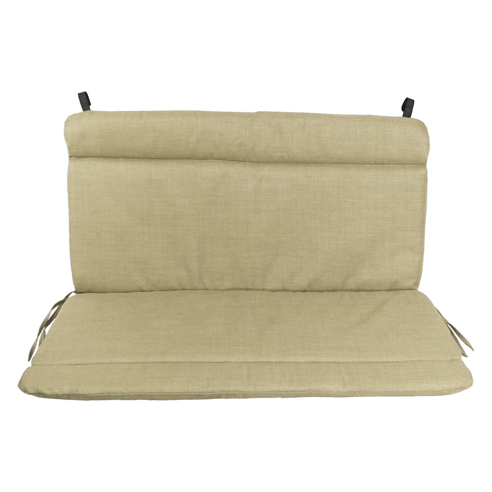 Spun Poly Double Glider Chair Outdoor Cushion. Picture 2