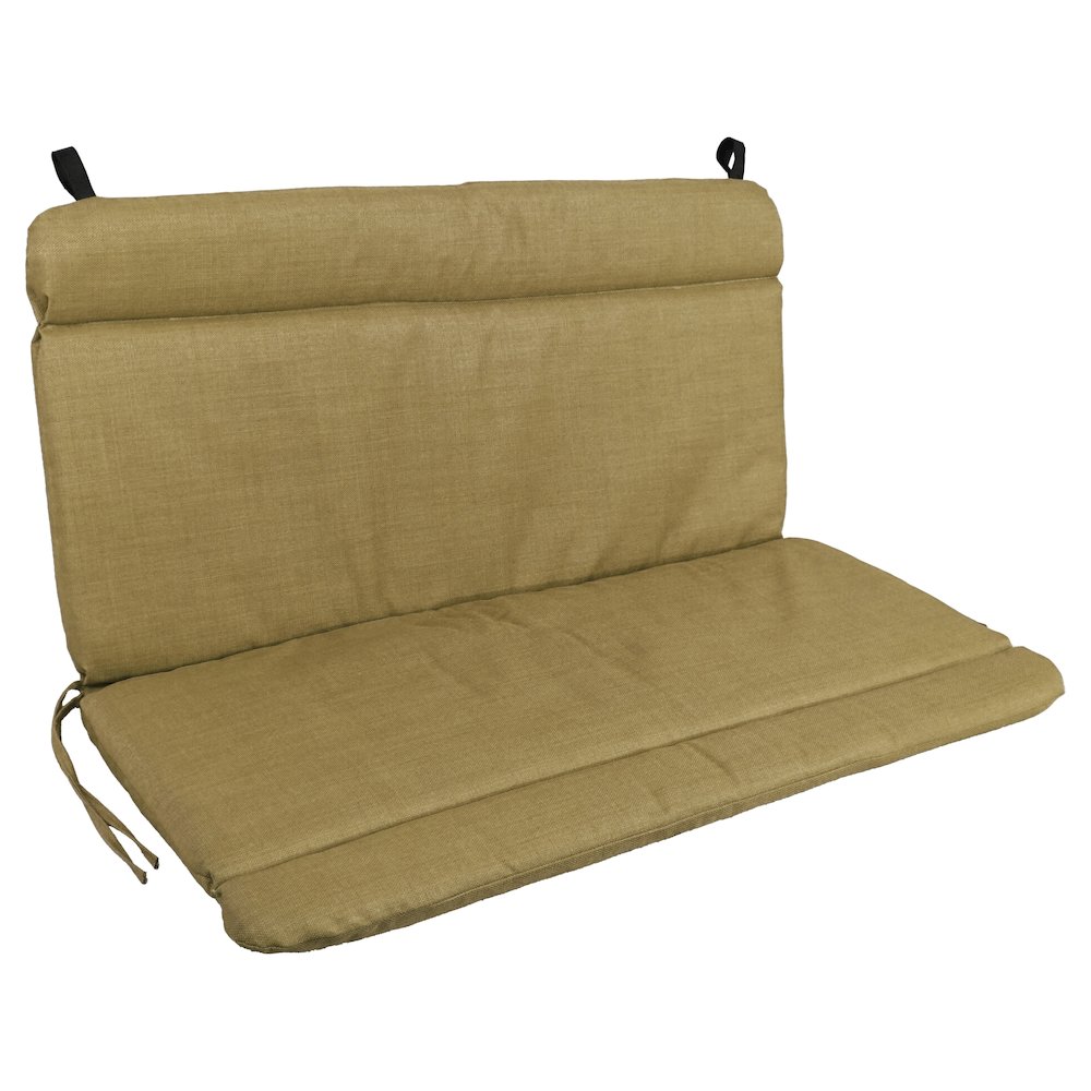 Spun Poly Double Glider Chair Outdoor Cushion. Picture 1