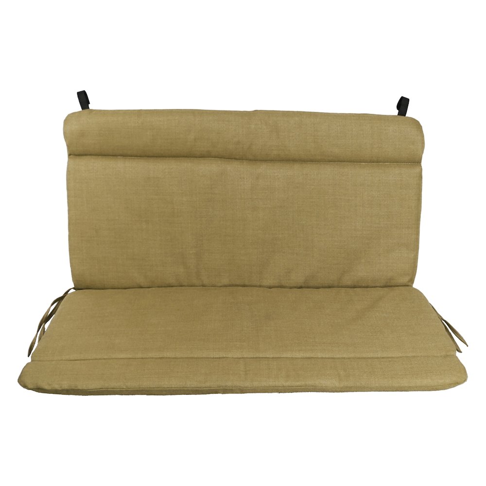 Spun Poly Double Glider Chair Outdoor Cushion. Picture 2