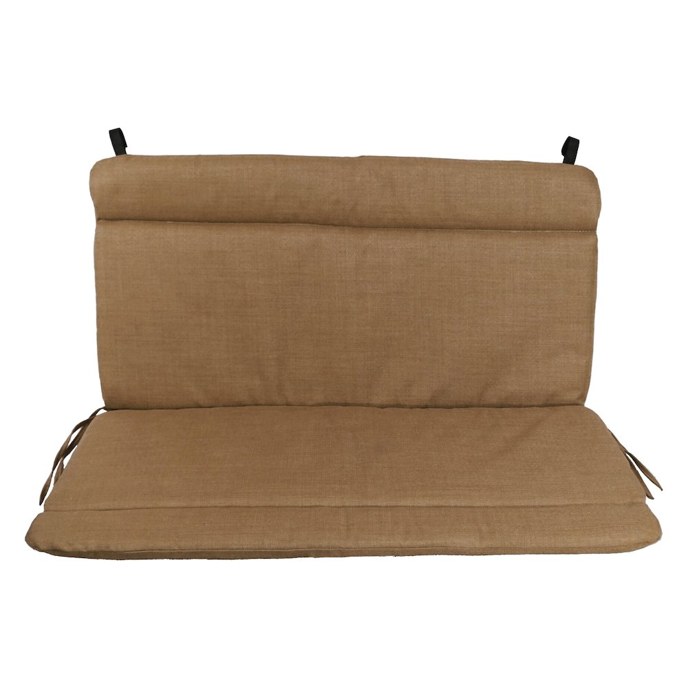 Spun Poly Double Glider Chair Outdoor Cushion. Picture 2