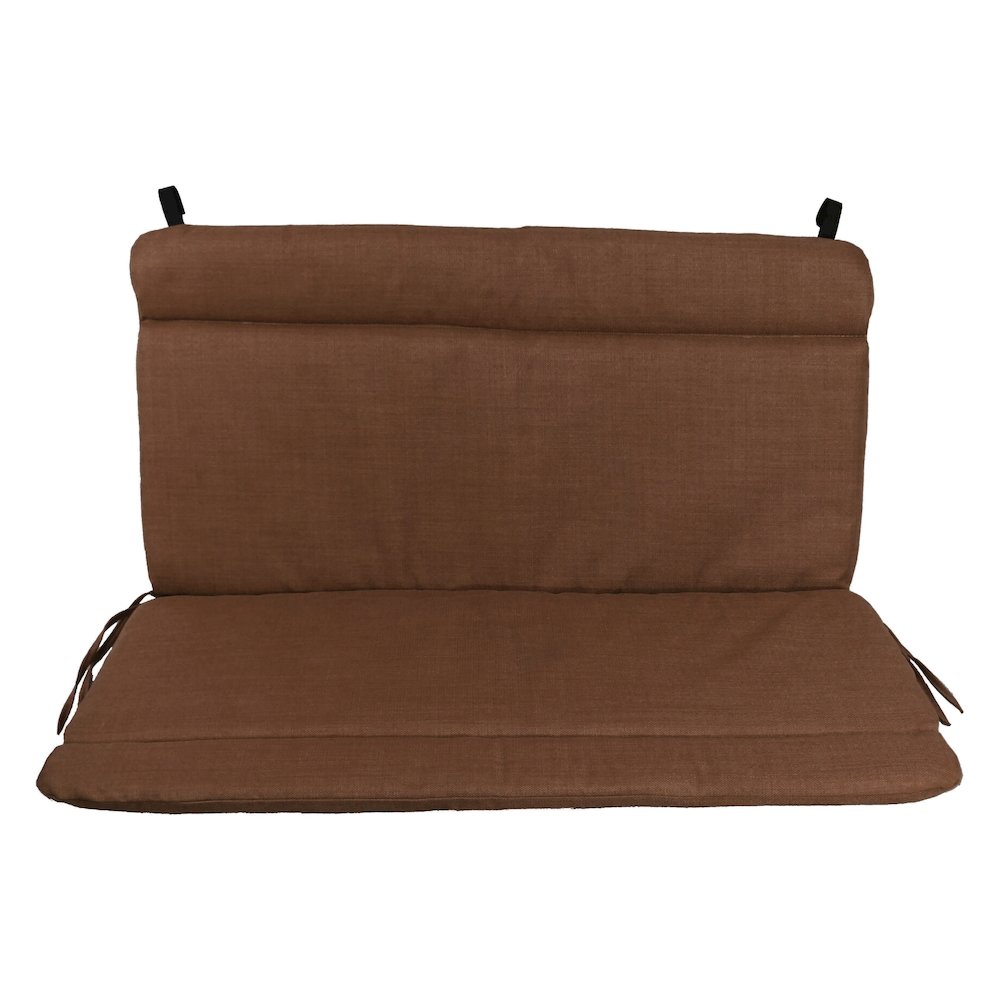 Spun Poly Double Glider Chair Outdoor Cushion. Picture 2