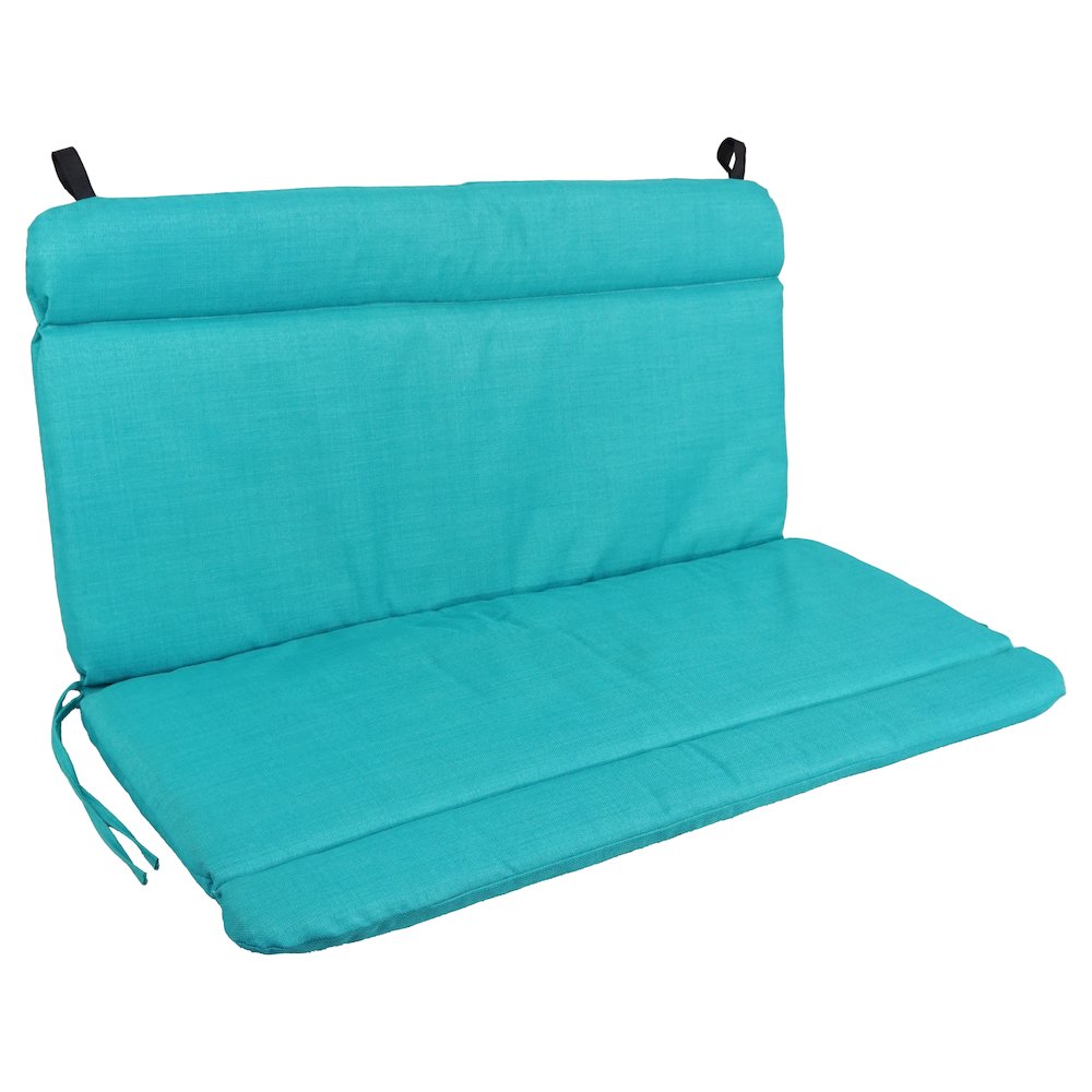 Spun Poly Double Glider Chair Outdoor Cushion. Picture 1