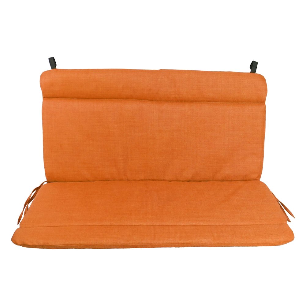 Spun Poly Double Glider Chair Outdoor Cushion. Picture 2