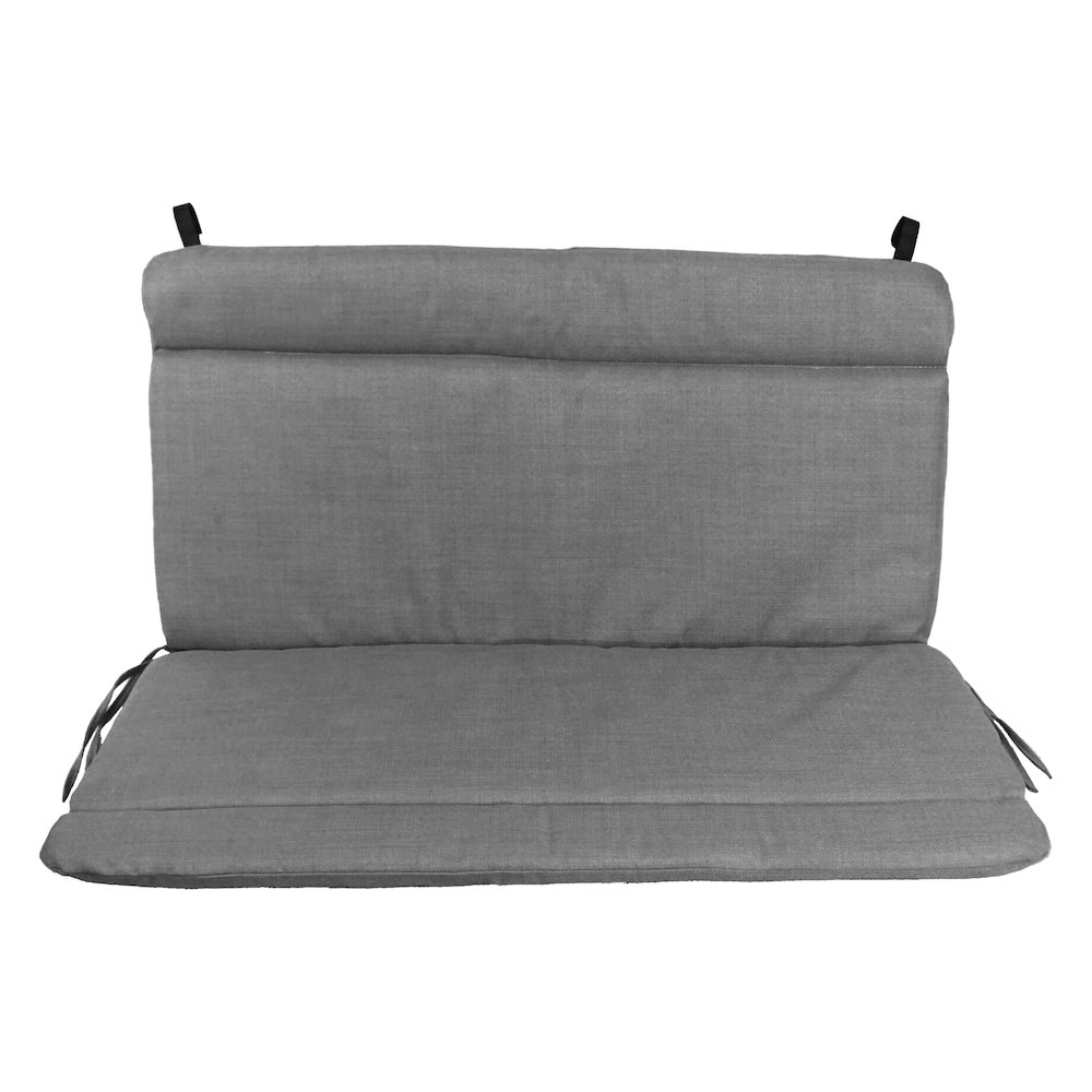 Spun Poly Double Glider Chair Outdoor Cushion. Picture 2