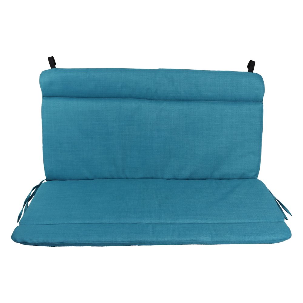 Spun Poly Double Glider Chair Outdoor Cushion. Picture 2