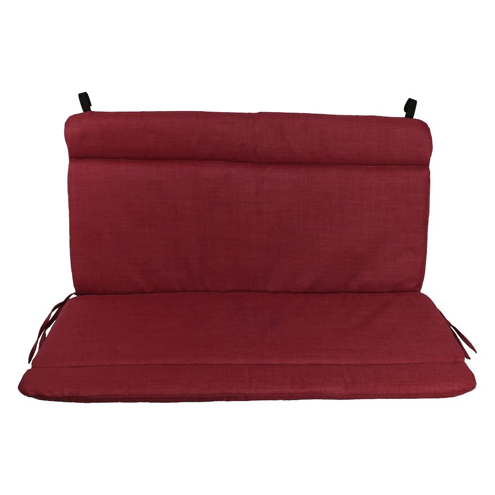 Spun Poly Double Glider Chair Outdoor Cushion. Picture 2