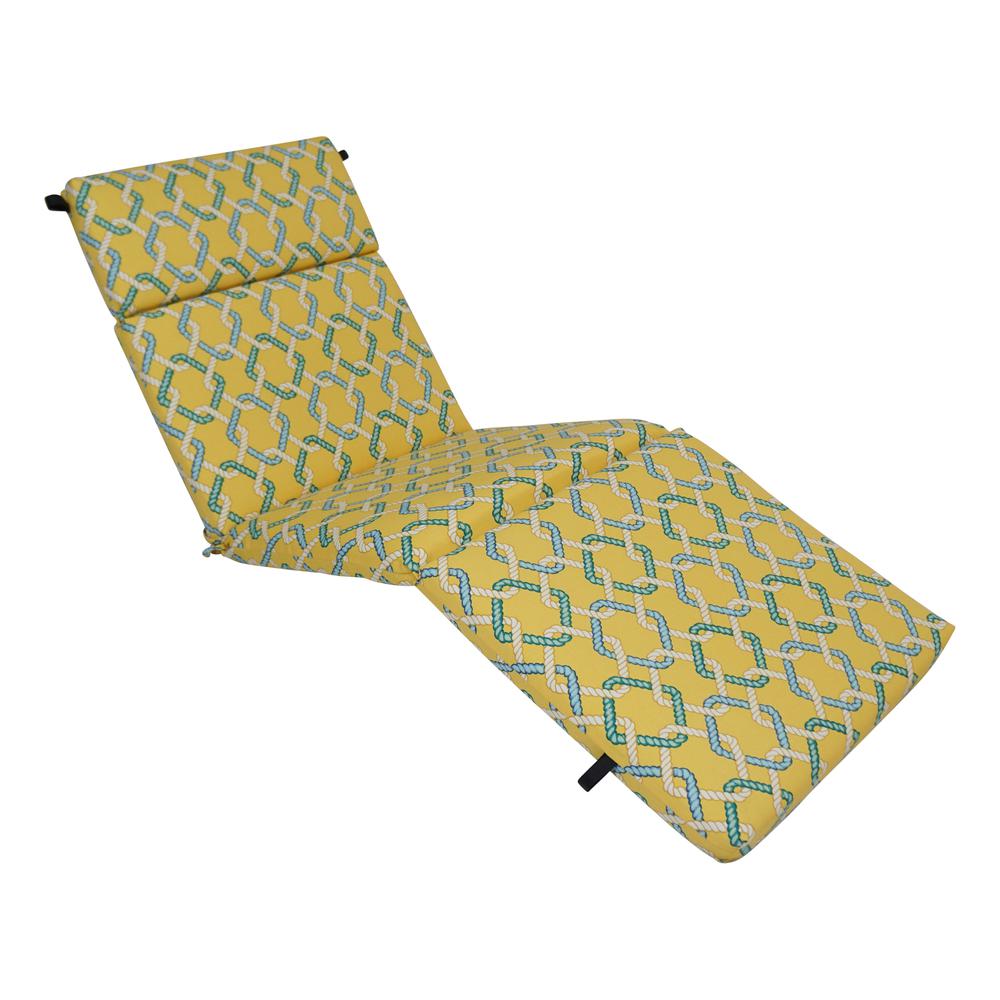 72-inch by 24-inch Polyester Outdoor Chaise Lounge Cushion 93475-OD-105. Picture 1