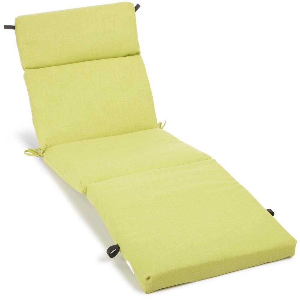 72-inch by 24-inch Solid Polyester Outdoor Chaise Lounge Cushion. Picture 1