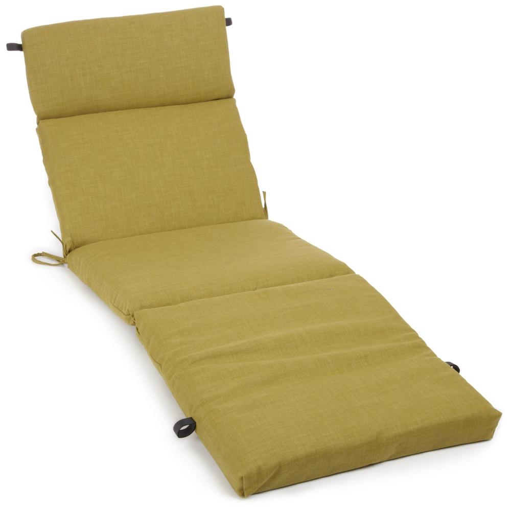 72-inch by 24-inch Solid Polyester Outdoor Chaise Lounge Cushion. Picture 1