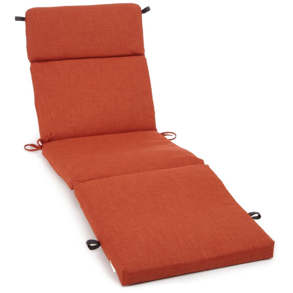 72-inch by 24-inch Solid Polyester Outdoor Chaise Lounge Cushion. Picture 1