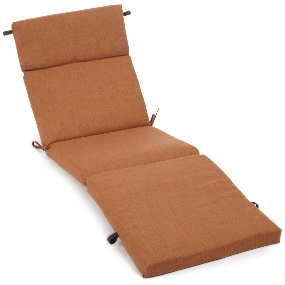 72-inch by 24-inch Solid Polyester Outdoor Chaise Lounge Cushion. Picture 1