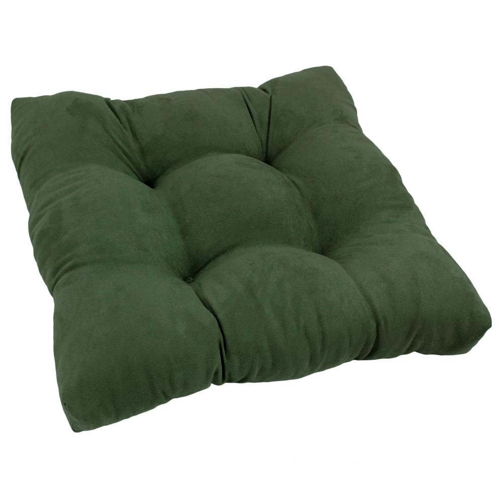 19-inch Squared Microsuede Tufted Dining Chair Cushion. Picture 1