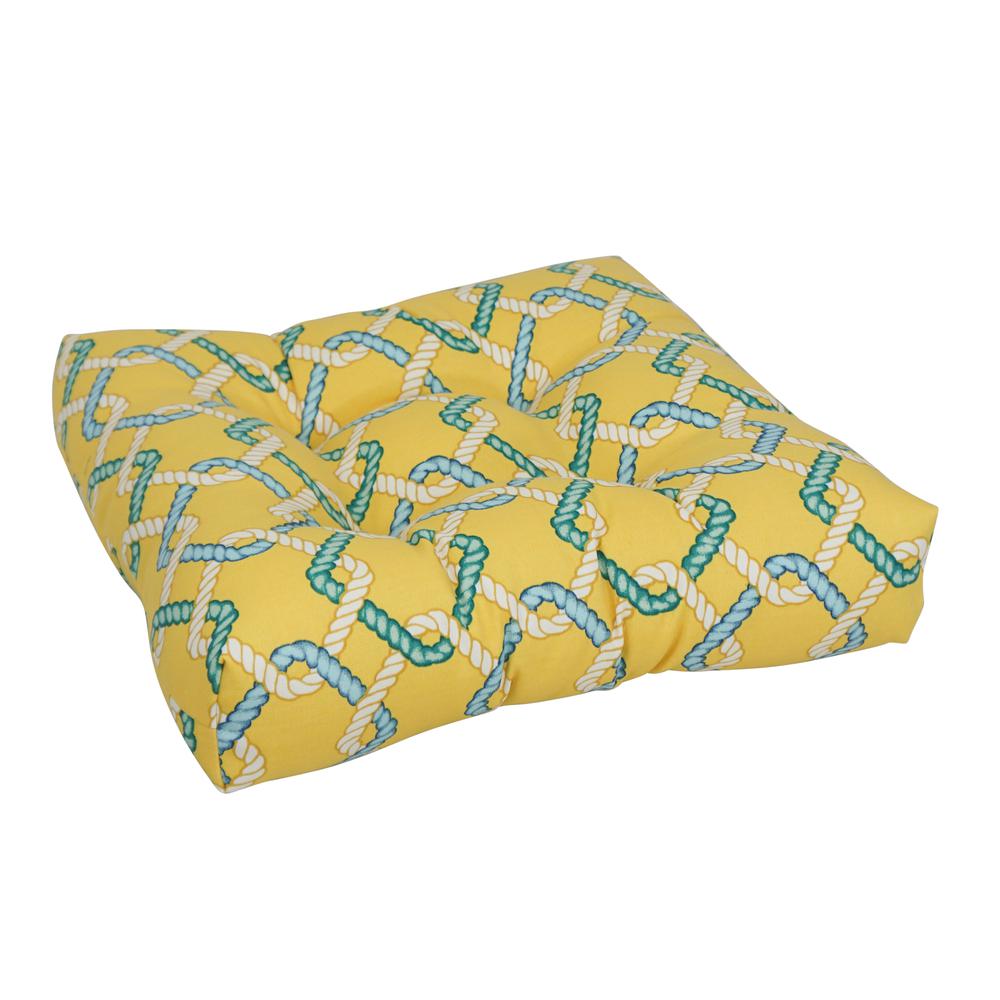 19-inch Squared Polyester Outdoor Tufted Dining Chair Cushion 94005-1CH-OD-105. Picture 1