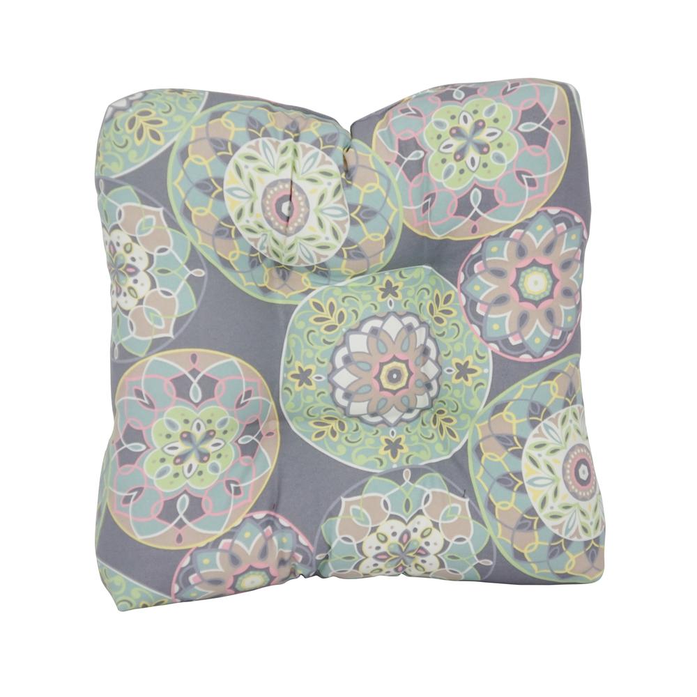 19-inch Squared Polyester Outdoor Tufted Dining Chair Cushion 94005-1CH-OD-106. Picture 2