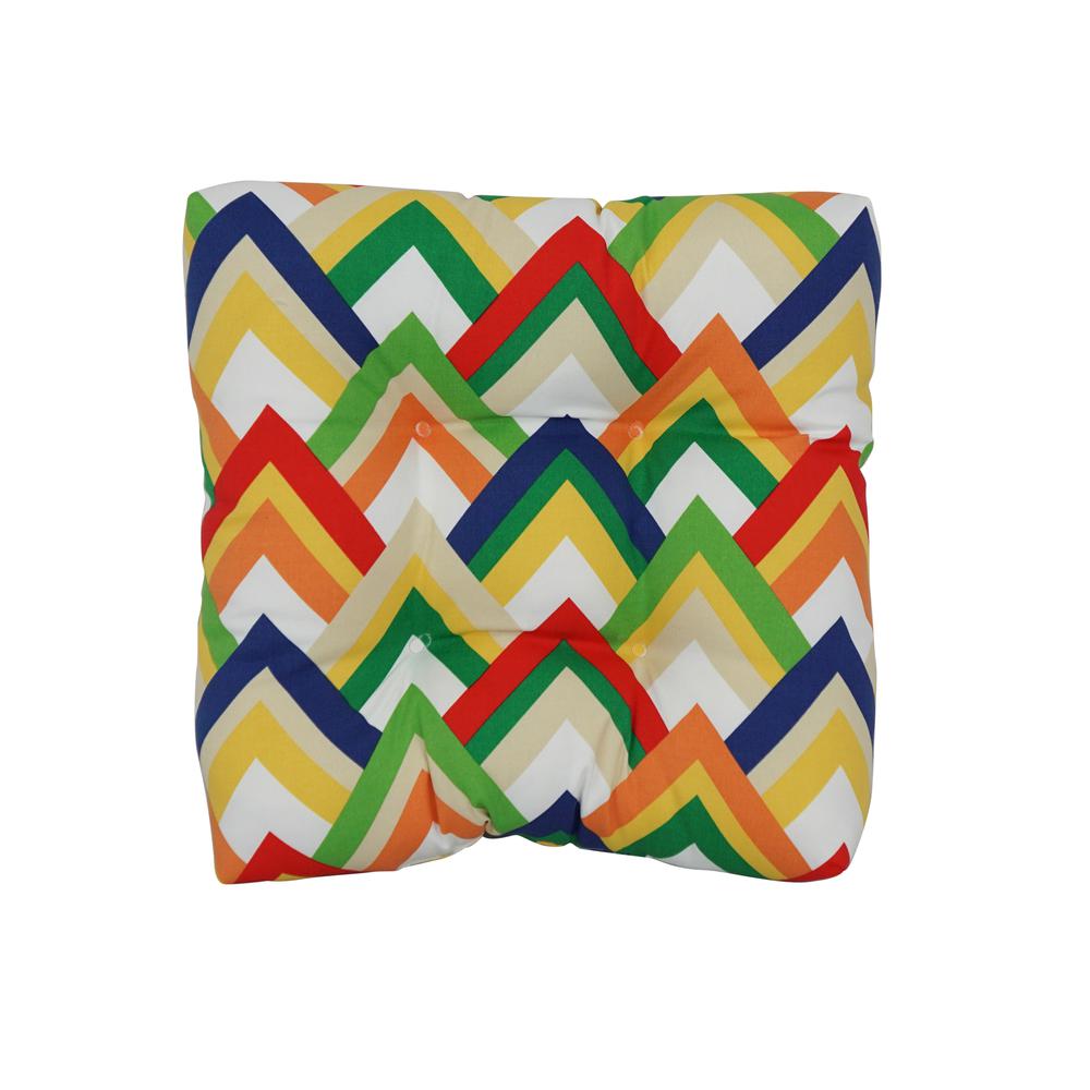 19-inch Squared Polyester Outdoor Tufted Dining Chair Cushion 94005-1CH-OD-119. Picture 2