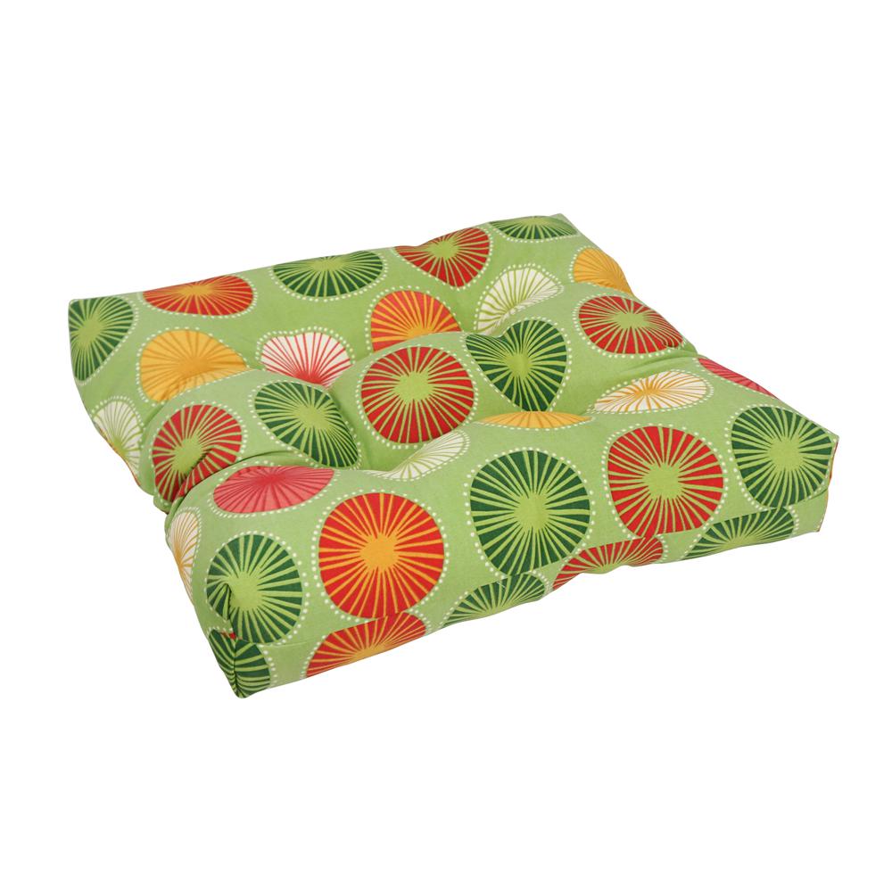 19-inch Squared Polyester Outdoor Tufted Dining Chair Cushion 94005-1CH-OD-127. Picture 1