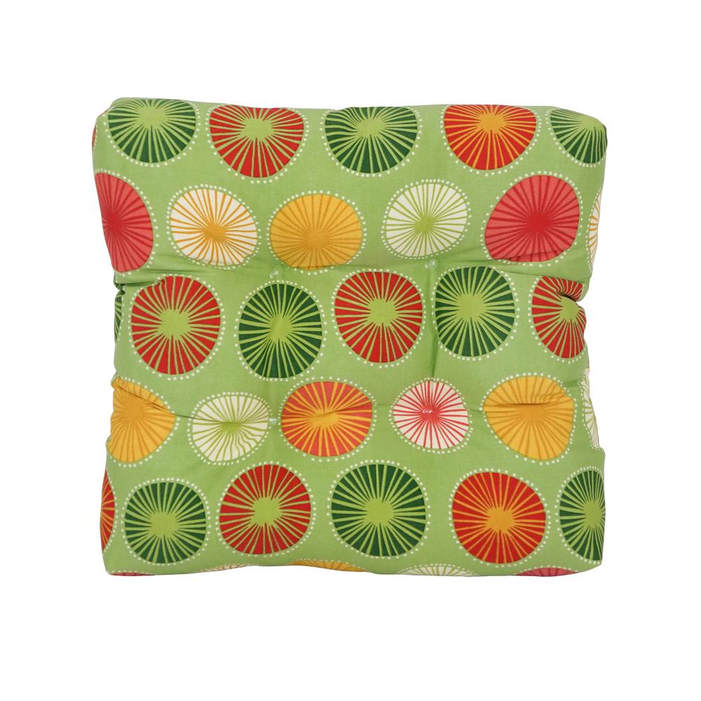 19-inch Squared Polyester Outdoor Tufted Dining Chair Cushion 94005-1CH-OD-127. Picture 2