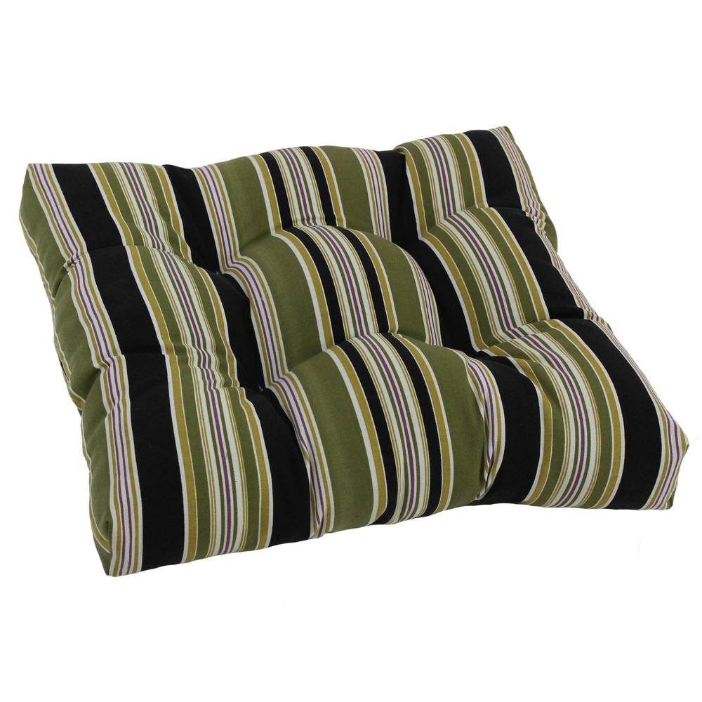 19-inch Squared Spun Polyester Tufted Dining Chair Cushion. Picture 1