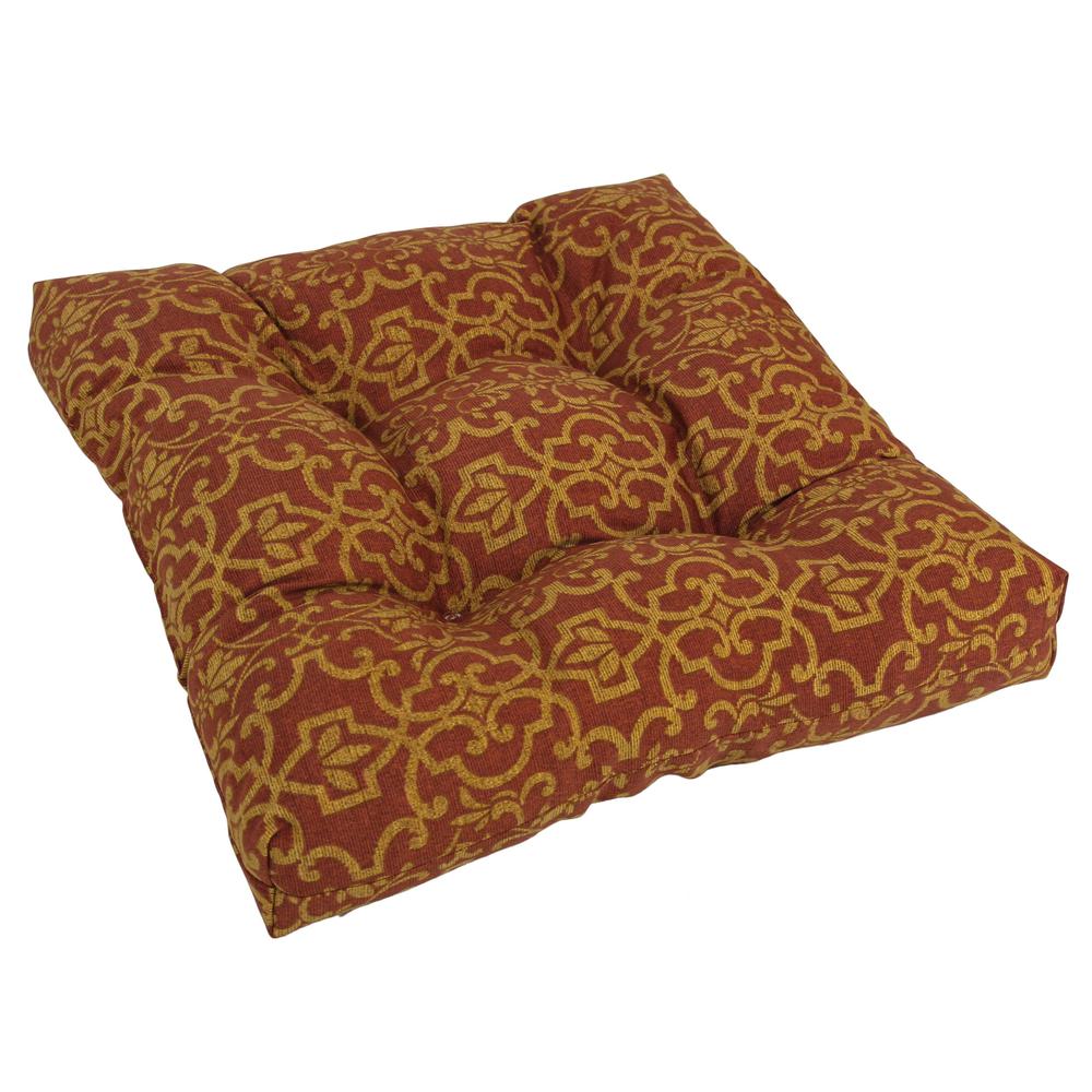19-inch Squared Spun Polyester Tufted Dining Chair Cushion. Picture 1