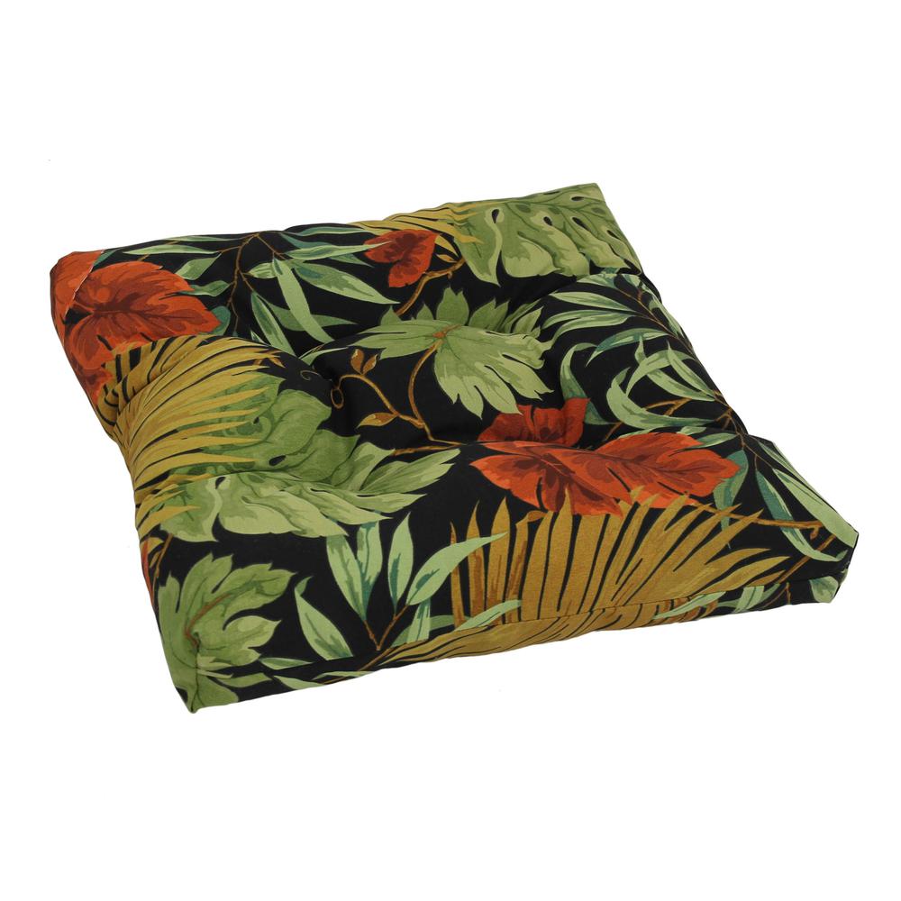 19-inch Squared Spun Polyester Tufted Dining Chair Cushion. Picture 1