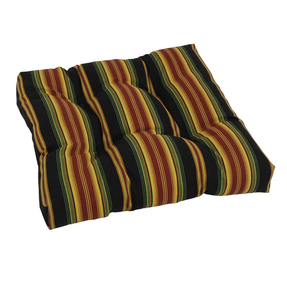 19-inch Squared Spun Polyester Tufted Dining Chair Cushion. Picture 1