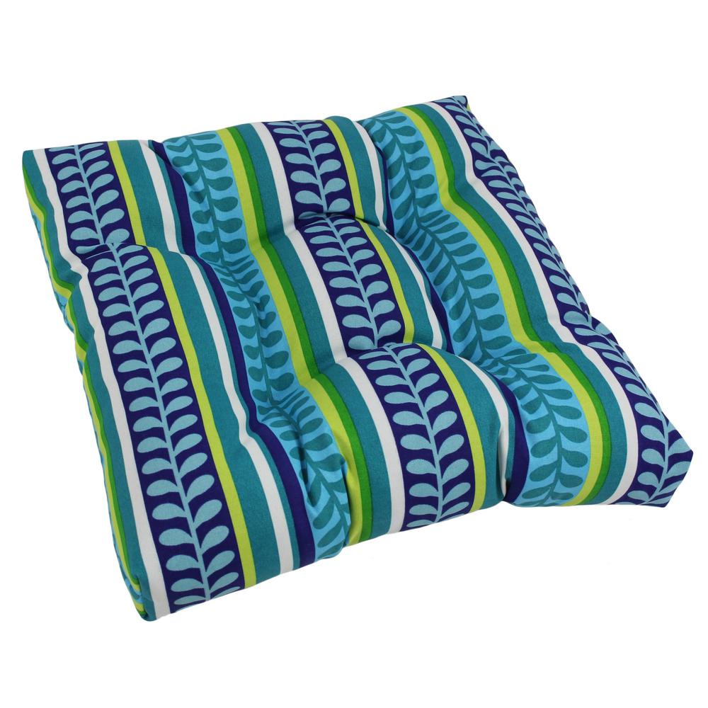 19-inch Squared Spun Polyester Tufted Dining Chair Cushion. Picture 1