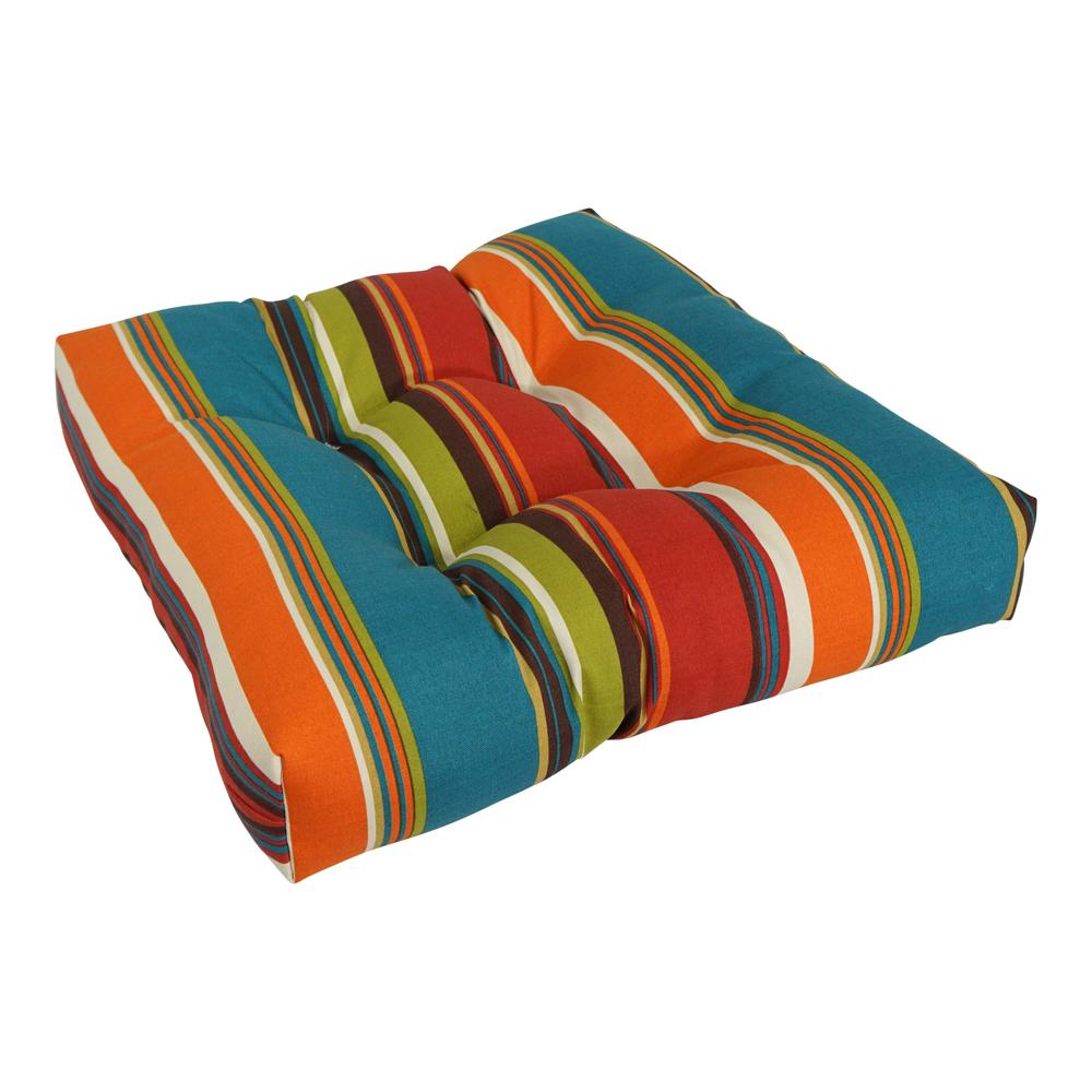 19-inch Squared Patterned Spun Polyester Tufted Dining Chair Cushion 94005-1CH-REO-51. Picture 1